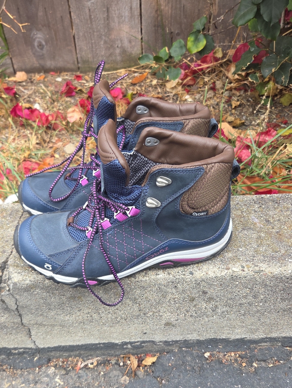 Oboz Sapphire Mid WTPF Hiking Boots in Huckleberry - Women's 7.5